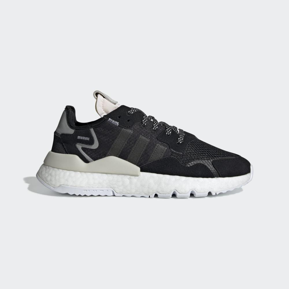 Adidas Men's Nite Jogger Originals Shoes Black/Dark Grey/White Ireland CG6253